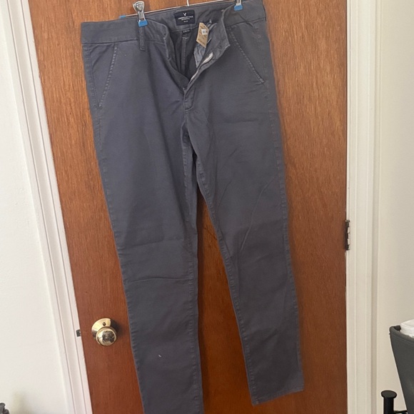 American Eagle Outfitters Charcoal Stretch Pants - Picture 3 of 7